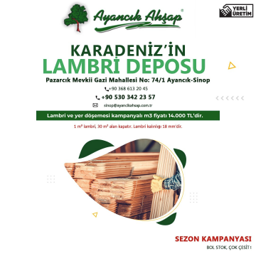 Lambri Fiyatları | Ayancık Ahşap | Bio Pellet - Lambri - Yalı Baskı